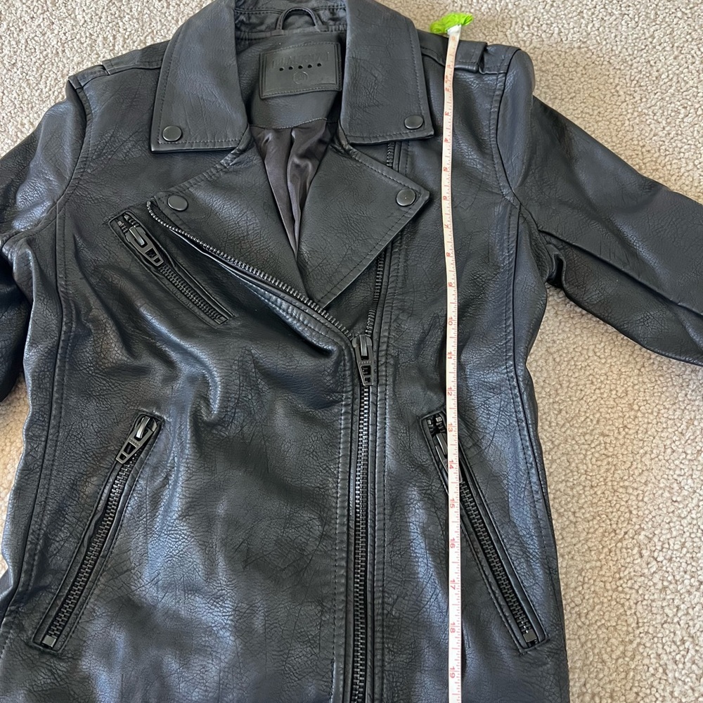 Anthropologie Blank NYC Women's Black Faux Leather Jacket - Picture 6 of 7